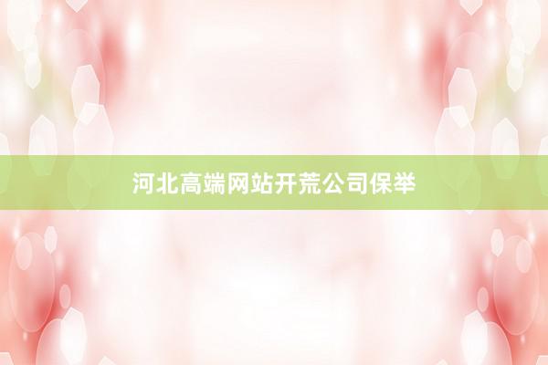 河北高端网站开荒公司保举